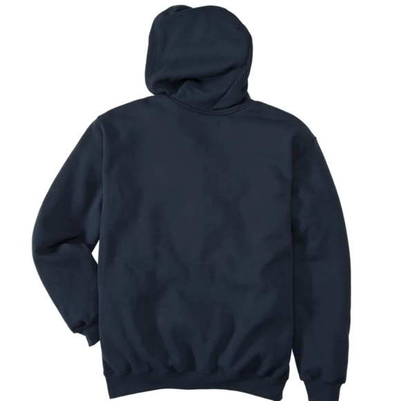 NWT Carhartt NAVY BLUE Midweight Zip-Front Long-Sleeve Hooded Sweatshirt - Picture 5 of 5